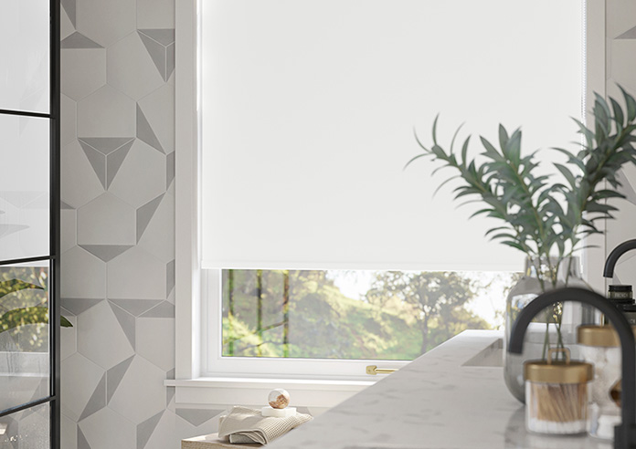 Orion (Blackout), Pure White - Roller Blind - Image 5